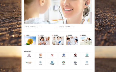 企业医疗门诊中英文PHP模版